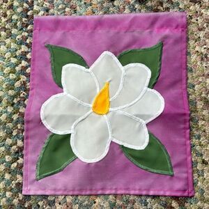 Fancy Flappers Handcrafted Floral Garden Flag, Virginia